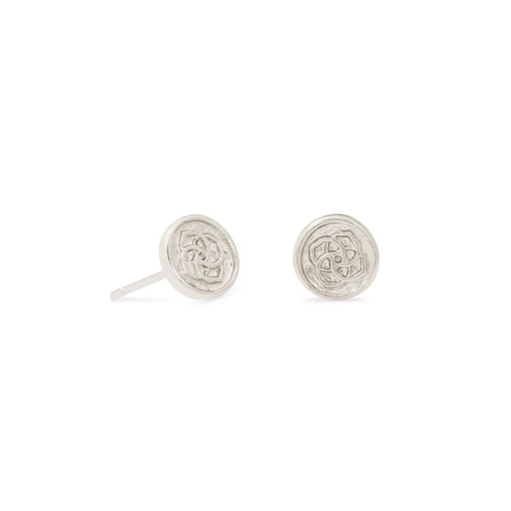 Kendra Scott Dira Silver Coin Stud Earrings